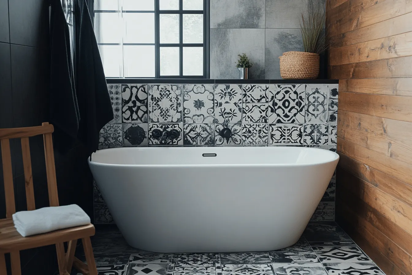 Utiliser des carreaux de ciment pour un revêtement mural dans la salle de bain : conseils et inspirations